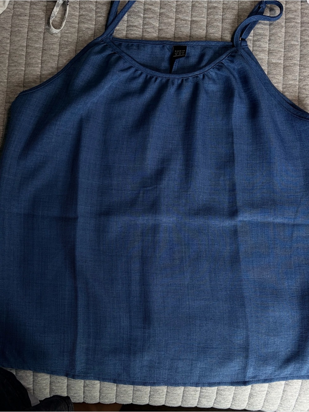 SHEIN Navy Blue Adjustable Strap Cami Top